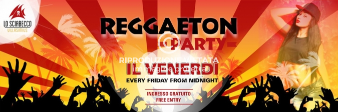 Flyer Venerdy Sciabecco Reggaeton