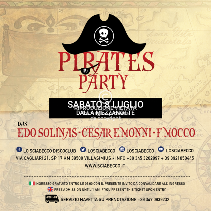 Img Web Il Sabato Pirates Party 8 Luglio 2017